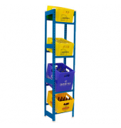 Getränkekistenregal SIMONBOTTLE 4 8425437119491 blau 40,0 x 30,0 x 200,0 cm