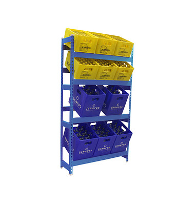 Simonrack Getränkekistenregal SIMONBOTTLE 4 8425437119514 blau 100,0 x 30,0 x 200,0 cm