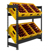 Getränkekistenregal SIMONBOTTLE 2 8425437129582 anthrazit 100,0 x 30,0 x 100,0 cm