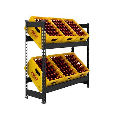 Simonrack Getränkekistenregal SIMONBOTTLE 2 8425437129582 anthrazit 100,0 x 30,0 x 100,0 cm