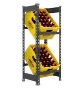 Getränkekistenregal SIMONBOTTLE 2 8425437129599 anthrazit 40,0 x 30,0 x 100,0 cm