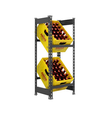 Simonrack Getränkekistenregal SIMONBOTTLE 2 8425437129599 anthrazit 40,0 x 30,0 x 100,0 cm