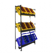 Simonrack Getränkekistenregal SIMONBOTTLE 3 8425437129612 anthrazit 100,0 x 30,0 x 180,0 cm