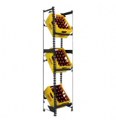 Getränkekistenregal SIMONBOTTLE 3 8425437129629 anthrazit 40,0 x 30,0 x 180,0 cm