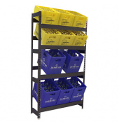 Getränkekistenregal SIMONBOTTLE 4 8425437129704 anthrazit 100,0 x 30,0 x 200,0 cm