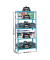 Simonrack Schwerlastregal SIMONCLICK 5 8435104907290 blau, weiß 90,0 x 30,0 x 180,0 cm
