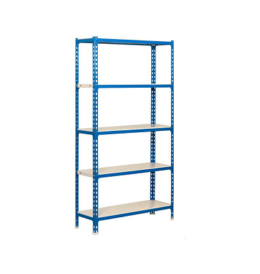 Simonrack Schwerlastregal SIMONCLICK 5 8435104912584 blau, weiß 90,0 x 50,0 x 180,0 cm