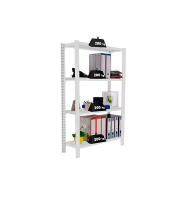 Simonrack Schwerlastregal OFFICCLICK 4 8435104914281 weiß 90,0 x 40,0 x 150,0 cm