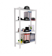 Simonrack Schwerlastregal OFFICCLICK 4 8435104914304 weiß 90,0 x 30,0 x 150,0 cm
