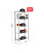 Simonrack Schwerlastregal OFFICCLICK 5 8435104916285 grau, weiß 90,0 x 40,0 x 210,0 cm
