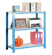Simonrack Schwerlastregal OFFICCLICK 3 8435104916827 blau, weiß 90,0 x 40,0 x 100,0 cm