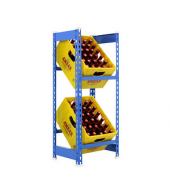 Getränkekistenregal SIMONBOTTLE 2 8435104962398 blau 40,0 x 30,0 x 100,0 cm