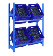 Getränkekistenregal SIMONBOTTLE 2 8435104962404 blau 80,0 x 30,0 x 100,0 cm