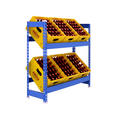 Simonrack Getränkekistenregal SIMONBOTTLE 2 8435104962411 blau 100,0 x 30,0 x 100,0 cm