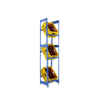 Simonrack Getränkekistenregal SIMONBOTTLE 3 8435104962442 blau 40,0 x 30,0 x 180,0 cm