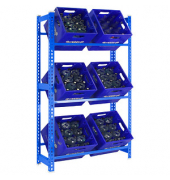 Getränkekistenregal SIMONBOTTLE 3 8435104962459 blau 80,0 x 30,0 x 180,0 cm