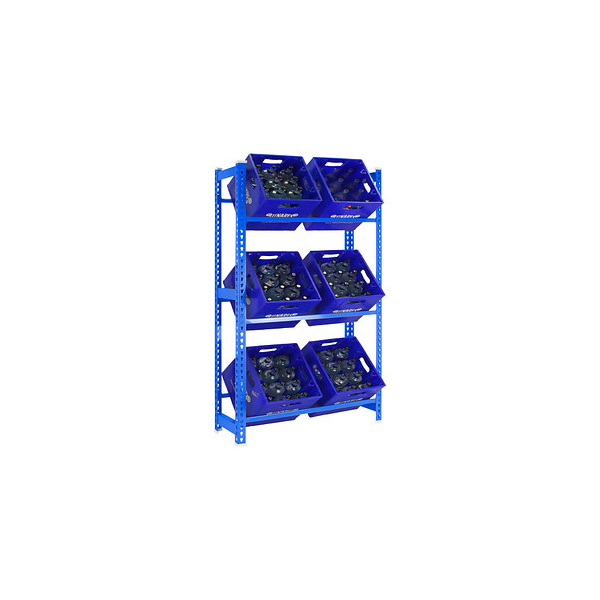 8435104962459 - Getränkekistenregal SIMONBOTTLE 3 8435104962459 blau 800 x 300 x 1800 cm 8435104962459 Simonrack 8435104962459 - Getränkekistenregal SIMONBOTTLE 3 8435104962459 blau 800 x 300 x 1800 cm 8435104962459 Simonrack