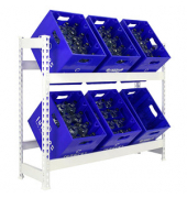 Getränkekistenregal SIMONBOTTLE 2 8435104962510 weiß 100,0 x 30,0 x 100,0 cm