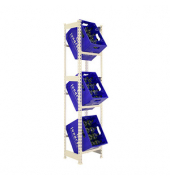 Getränkekistenregal SIMONBOTTLE 3 8435104962541 weiß 40,0 x 30,0 x 180,0 cm