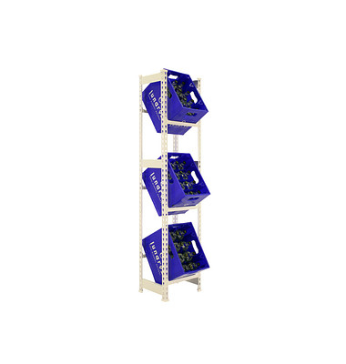 Simonrack Getränkekistenregal SIMONBOTTLE 3 8435104962541 weiß 40,0 x 30,0 x 180,0 cm