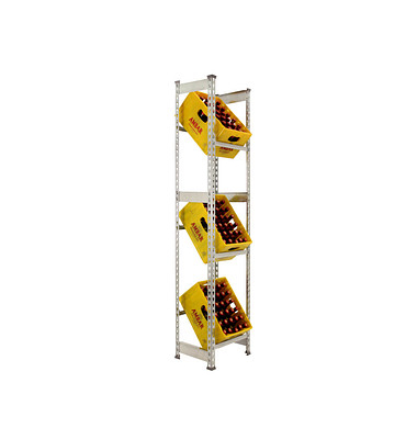 Simonrack Getränkekistenregal SIMONBOTTLE 3 8435104962640 silber 40,0 x 30,0 x 180,0 cm