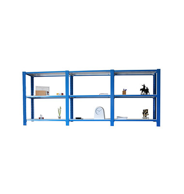 Simonrack Schwerlastregal OFFICCLICK 3 8435104998397 blau, weiß 270,0 x 40,0 x 100,0 cm