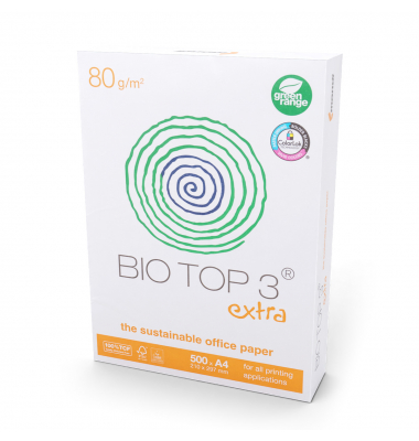 Kopierpapier Bio Top 3 extra 2100005019 A4 80g naturweiß 