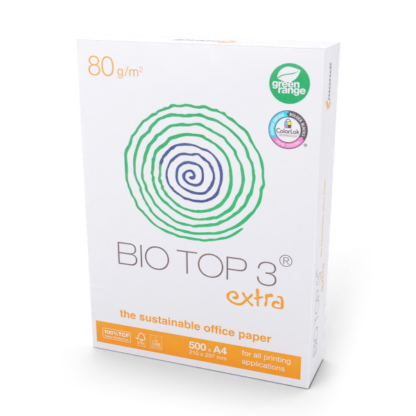 9003974421865 - Kopierpapier Bio Top 3 extra 2100005019 A4 80g naturweiß   9003974421865 500 Blatt