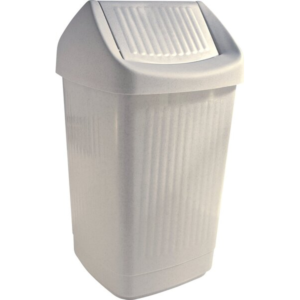 Teko Schwingdeckel-Abfallbehälter 10137139 25 Liter granit, brevo-serv