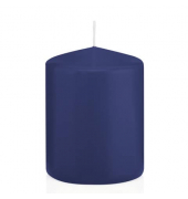 Stumpenkerzen 618315.006 ohne dunkelblau 80x60mm (Hx&Oslash;) ca. 29 Stunden Brenndauer