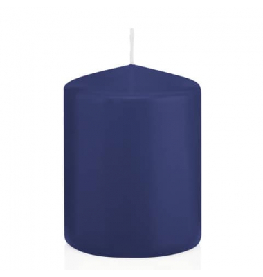 Stumpenkerzen 618315.006 ohne dunkelblau 80x60mm (Hx&Oslash;) ca. 29 Stunden Brenndauer