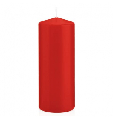 Stumpenkerzen 618318.001 ohne rot 150x60mm (Hx&Oslash;) ca. 54 Stunden Brenndauer