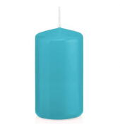 Stumpenkerzen 618317.032 azurblau 120x60mm (HxØ) ca. 40 Stunden Brenndauer