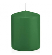 Stumpenkerzen 618315.008 ohne dunkelgr&uuml;n 80x60mm (Hx&Oslash;) ca. 29 Stunden Brenndauer