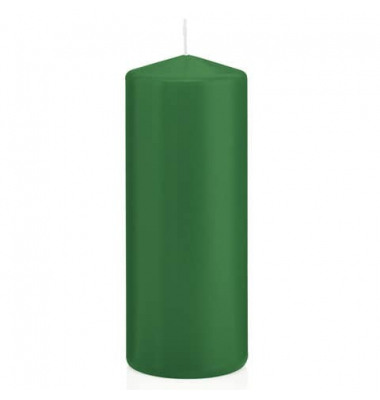 Stumpenkerzen 618318.008 dunkelgrün 150x60mm (HxØ) ca. 54 Stunden Brenndauer