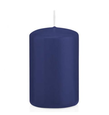 Stumpenkerzen 618308.006 ohne dunkelblau 80x50mm (Hx&Oslash;) ca. 18 Stunden Brenndauer