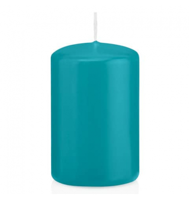 Stumpenkerzen 618308.032 azurblau 80x50mm (HxØ) ca. 18 Stunden Brenndauer