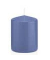 Stumpenkerzen 618315.124 grau/blau 80x60mm (HxØ) ca. 29 Stunden Brenndauer