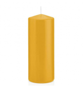 Stumpenkerzen 618318.015 ohne gelb 150x60mm (Hx&Oslash;) ca. 54 Stunden Brenndauer