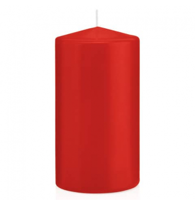 Stumpenkerzen 618323.001 ohne rot 150x80mm (Hx&Oslash;) ca. 69 Stunden Brenndauer