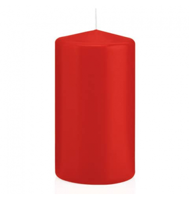 Stumpenkerzen 618354.001 ohne rot 130x70mm (Hx&Oslash;) ca. 52 Stunden Brenndauer