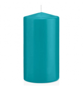 Stumpenkerzen 618323.032 azurblau 150x80mm (HxØ) ca. 69 Stunden Brenndauer