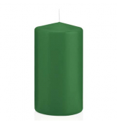 Stumpenkerzen 618354.008 ohne dunkelgr&uuml;n 130x70mm (Hx&Oslash;) ca. 52 Stunden Brenndauer