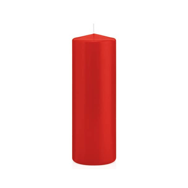12 Stück Wiedemann Stumpenkerzen 618326.001 rot 200x70mm (HxØ) ca. 103 Stunden Brenndauer 4009406825626 Wiedemann