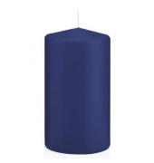 Stumpenkerzen 618354.006 ohne dunkelblau 130x70mm (Hx&Oslash;) ca. 52 Stunden Brenndauer