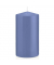 Stumpenkerzen 618323.124 grau/blau 150x80mm (HxØ) ca. 69 Stunden Brenndauer