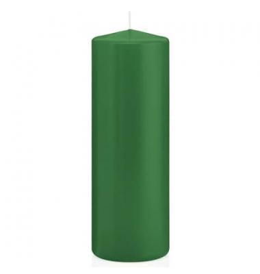 Stumpenkerzen 618326.008 dunkelgrün 200x70mm (HxØ) ca. 103 Stunden Brenndauer
