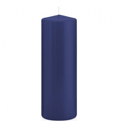 Stumpenkerzen 618326.006 dunkelblau 200x70mm (HxØ) ca. 103 Stunden Brenndauer