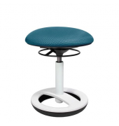 Hocker SU43CR5 Sitness Bob, weiß/petrol, höhenverstellbar, bis 110kg