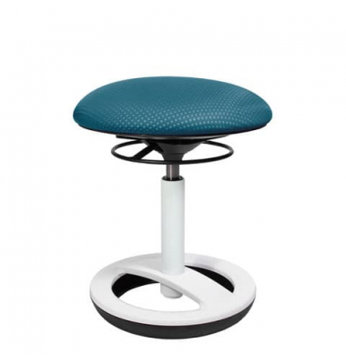 Hocker SU43CR5 Sitness Bob, weiß/petrol, höhenverstellbar, bis 110kg